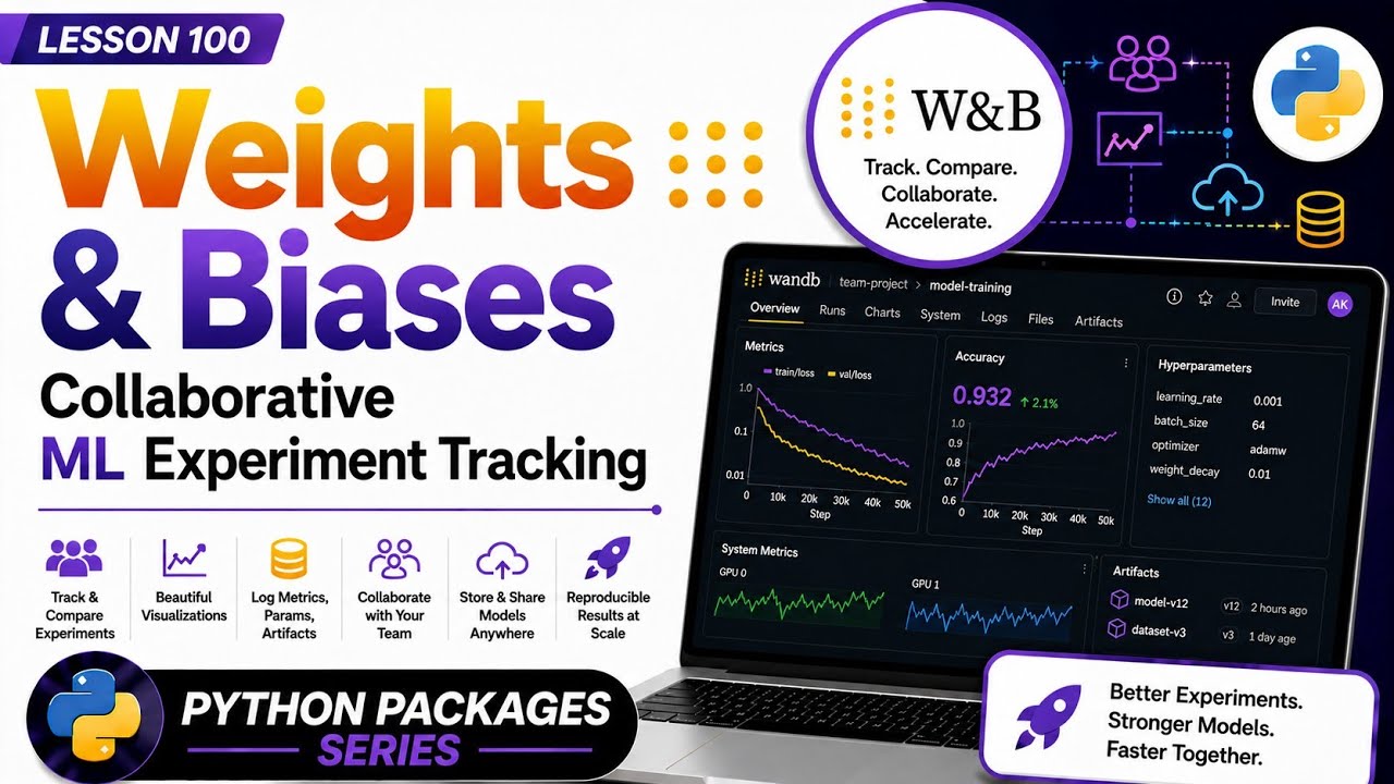 L100 | Weights & Biases: Collaborative ML Experiment Tracking | Python Packages Series | Uplatz