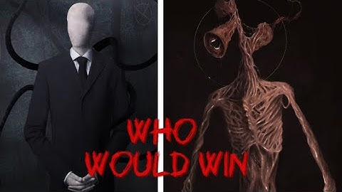 Slenderman Vs. Siren Head (Creepypasta Vs. Trevor Henderson) Who Would Win. 