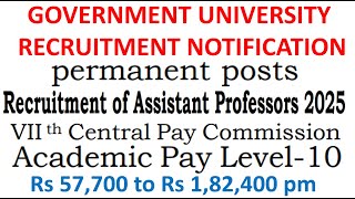 Download Lagu Permanent Assistant Professor Vacancies Recruitment Notification in Govt College with UGC 7th CPC MP3 Download Lagu Permanent Assistant Professor Vacancies Recruitment Notification in Govt College with UGC 7th CPC MP3