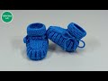 Tricoter des chaussures pour bb tape par tape