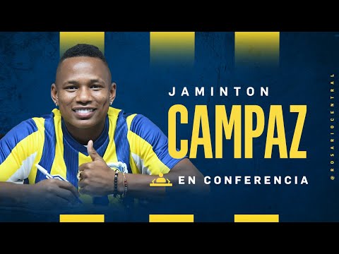 Conferencia presentación de Jaminton Campaz como jugador Canalla