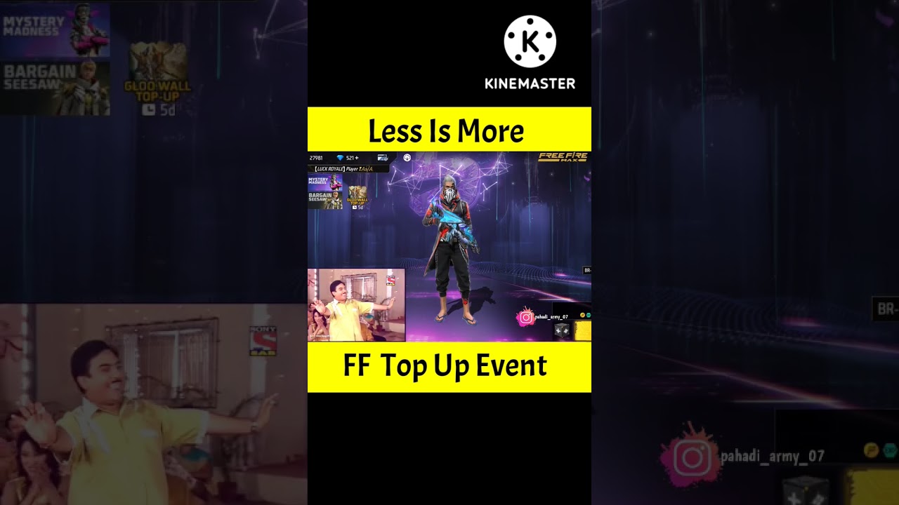 Less Is More Top Up Event Free Fire ⚡ || FF New Event || 