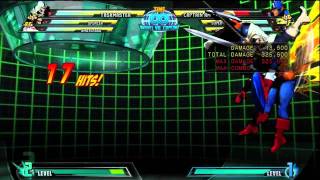 MvC3: Comboing off of instant air throw with Taskmaster