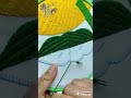 Marcando V invertido/ Rombo 🔷 - Punto atrás- Bordando hojas- #colores #hojas #arte #verde #art 