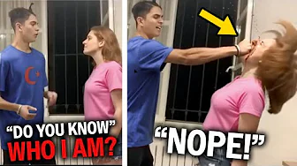 KAREN REFUSES TO MOVE AND THEN THIS HAPPENS.. (INSTANT KARMA)