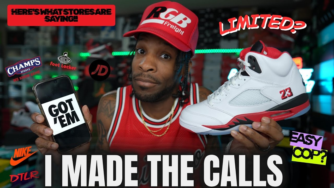 OH MY!  I CALLED A FEW STORES ABOUT THE JORDAN 5 FIRE REDS & YOU WON'T BELIEVE WHAT THEY HAD TO SAY!
