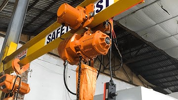 Pa lăng xích điện 1 tấn di chuyển 380V, chính hãng Kawasaki