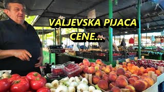 Valjevska pijaca, CENE : maline 500, trešnje 250, jagode 300... @FotoVoja