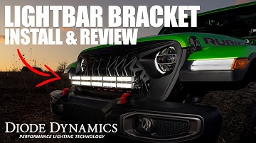 Diode Dynamics Light Bar Bracket Install & Review - Jeep Wrangler JL - Mojito Jeep