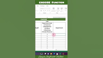 Use choose function instead of nested if #excel #microsoftexcel #ytshorts #youtubefeed #yt #choose