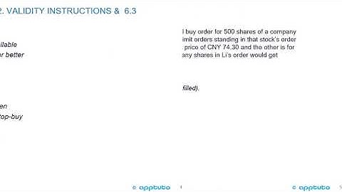 compare execution, validity, and clearing instructions;