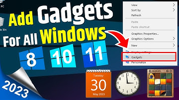Windows 10 में  Gadgets Option को Add करना सीखे | How to Add Gadgets Option on Right Click Menu