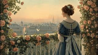 A Quiet Morning Above the Roses 🌿 Vintage Balcony View | Peaceful European Aesthetic screenshot 4