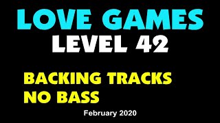 Backing Track - LOVE GAMES - Level 42 - NO BASS. TEMPO 109