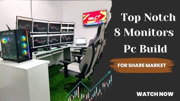 8 Screen Stock Trading PC Build in Maharashtra | Dual GPU Build 🔥