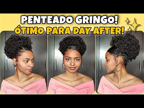 Vídeo: Como colocar cabelo afro-americano em um coque: 15 etapas