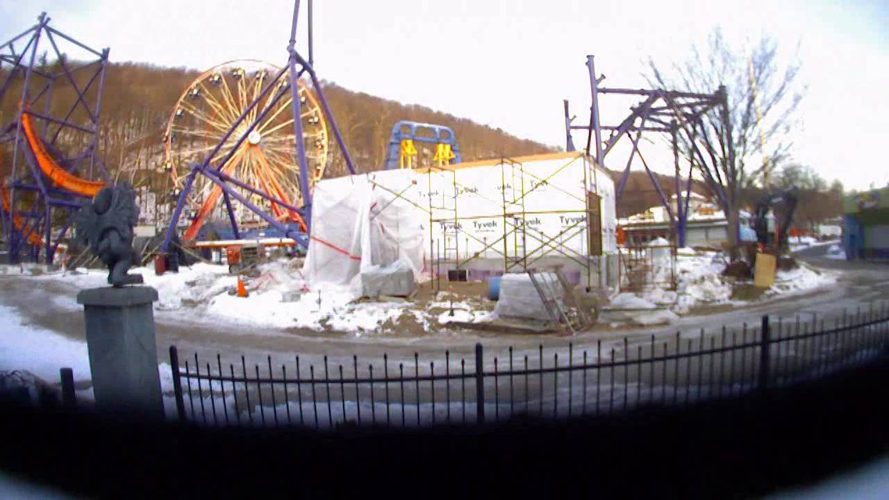 Lake Compounce Phobia Phear Coaster Time Lapse Construction Video