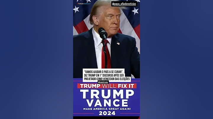 TRUMP VENCE AS ELEIÇÕES NOS ESTADOS UNIDOS COM UMA VITÓRIA ESPETACULAR