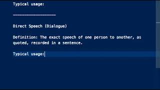 Direct and Indirect Speech 2/6