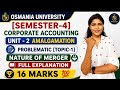 CORPORATE ACCOUNTING | UNIT-2 | AMALGAMATION (AS-14) | PROBLEMATIC EXPLAINATION (1) @shivanipallela 