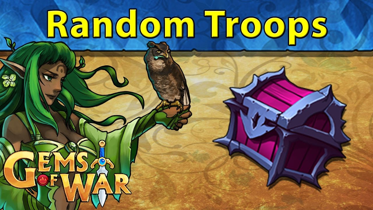 Gems of War Maxed Guild Chests Random Troop Challenge YouTube
