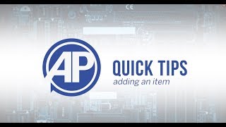 AccuPOS Quick Tips Retail  | 1 - Adding an Item