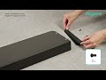HWO1002BK PEGZONE Clamp on Desk Shelf Installation Video