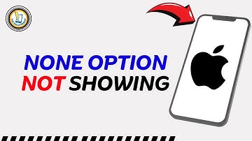 How to FIX None Option Not Showing in Apple ID