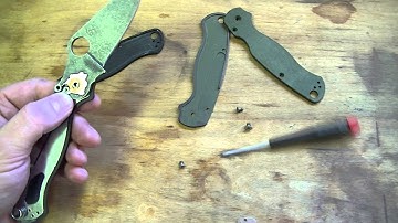 Spyderco Paramilitary 2 Disassembly and Assembly