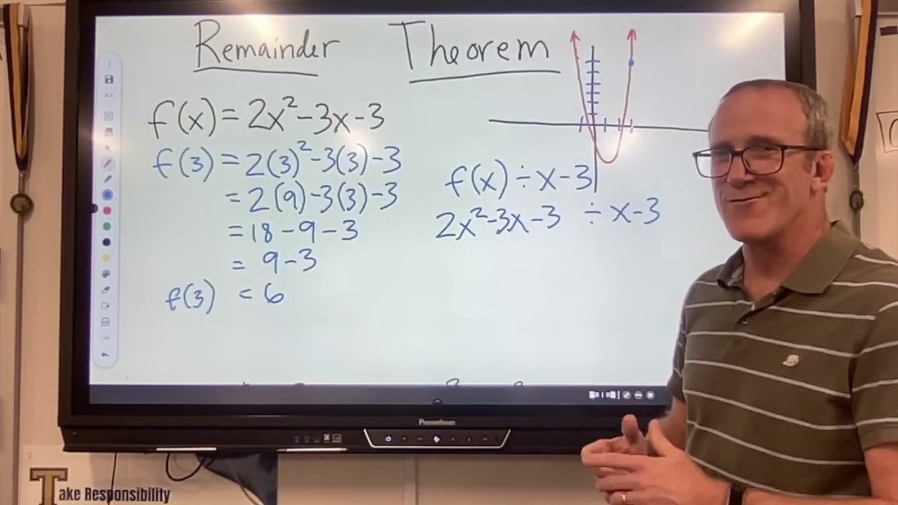 Algebra 2 Remainder Theorem part 1