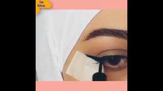 |Eyeliner tutorial for beginners Shorts |طريقة رسم الايلاينر للمبتدئات