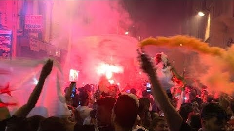 Algerians celebrate team's win in Paris | AFP