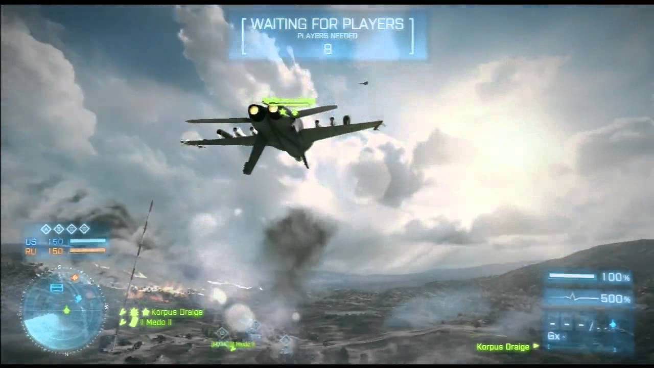 [Xbox 360] Battlefield 3 Throwback: Korpus Draige vs Supa Horn3t Dogfight (Noob Days)