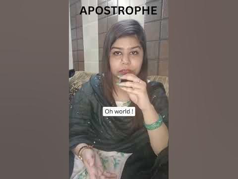 Apostrophe| Figure of Speech | Figure of Speech - Apostrophe| #