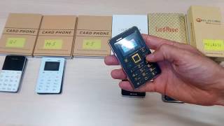 Обзор Мини телефонов Cardphone. AIEK M4, AIEK M5, QMART Q5, AIEK K5, MELROUSE G1, AEKU I6.(Видео Обзор 6 видов Мини Китайских телефонов Card phone. 1. AIEK M4 2. AIEK M5 3. QMART 4. Q5, AIEK K5 5. MELROUSE G1 6. AEKU I6., 2016-05-14T15:45:03.000Z)