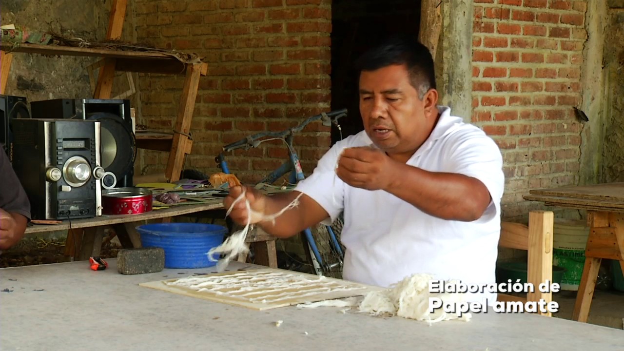 Papel amate: cómo se hacer.  Arte popular mexicano
