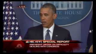 NBC News Special Report - President Obama Press Conference 8/1/2014