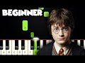 Harry Potter Theme | BEGINNER PIANO TUTORIAL   SHEET MUSIC by Betacustic
