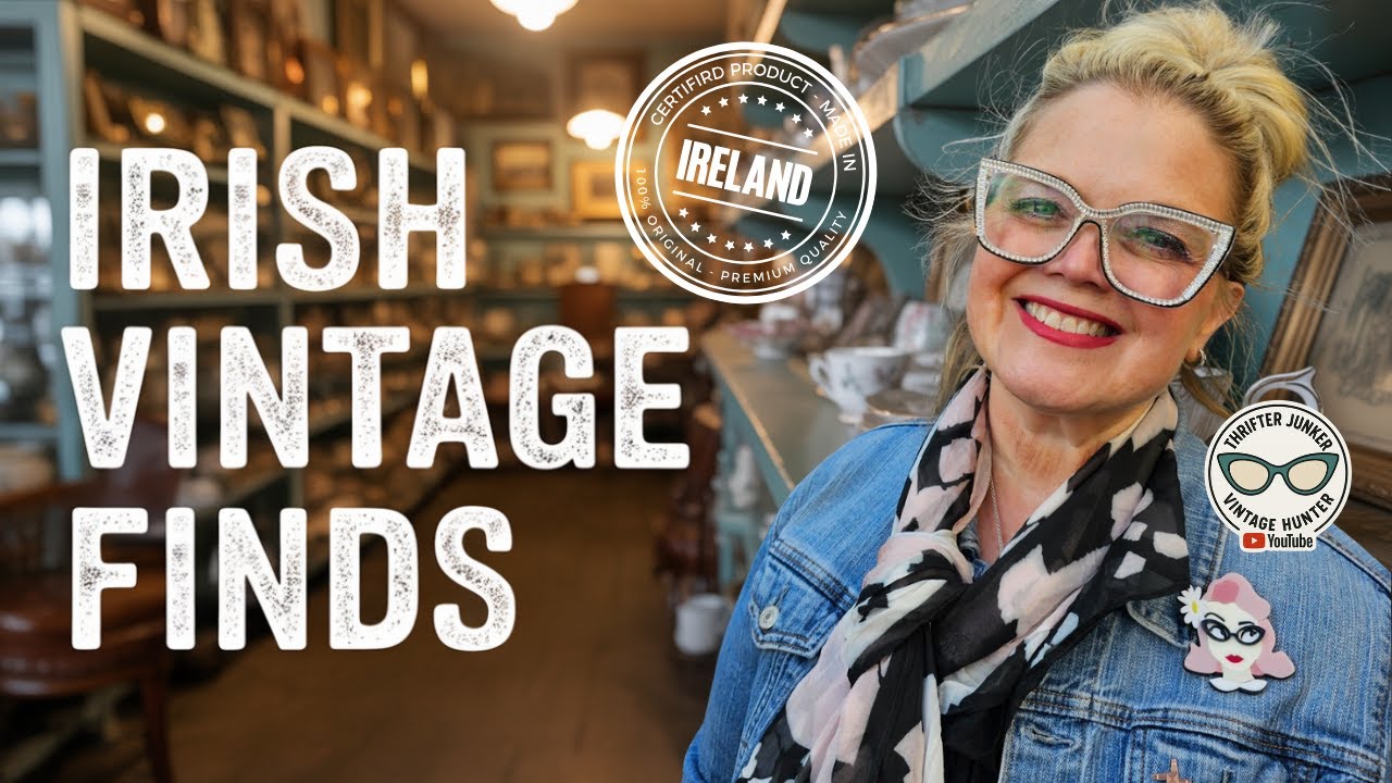 Vintage Finds, Irish Rails & Fancy Tea - Come Thrift With Me in Ireland!