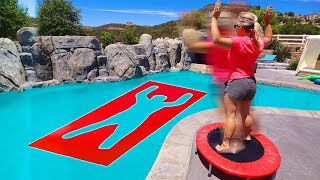 Jumping Through impossible Shapes into Water!!