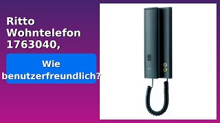 Bewertung 2025 Ritto Wohntelefon 1763040, Schwarz. Wesentliche Einzelheiten