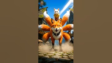 The White Cat Frees the Baby Foxes | Cinematic Fairytale Short Film (AI 4K) #dulu19 #cat