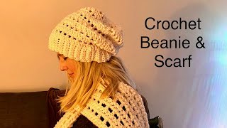 Crochet Slouchy Beanie & Scarf (Part 1)