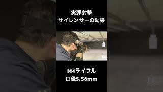 実銃のサイレンサー効果は？