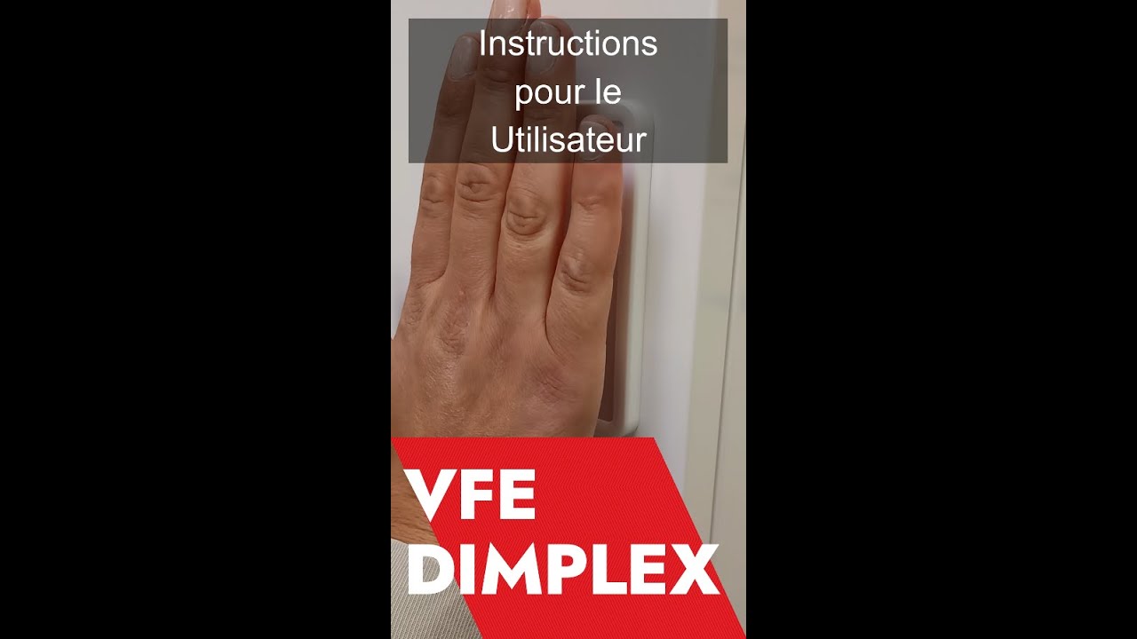 THERMO COMFORT DIMPLEX VFE Guide de commande abrégé YouTube