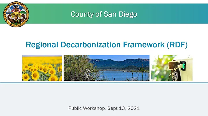 Regional Decarbonization Framework Workshop - English
