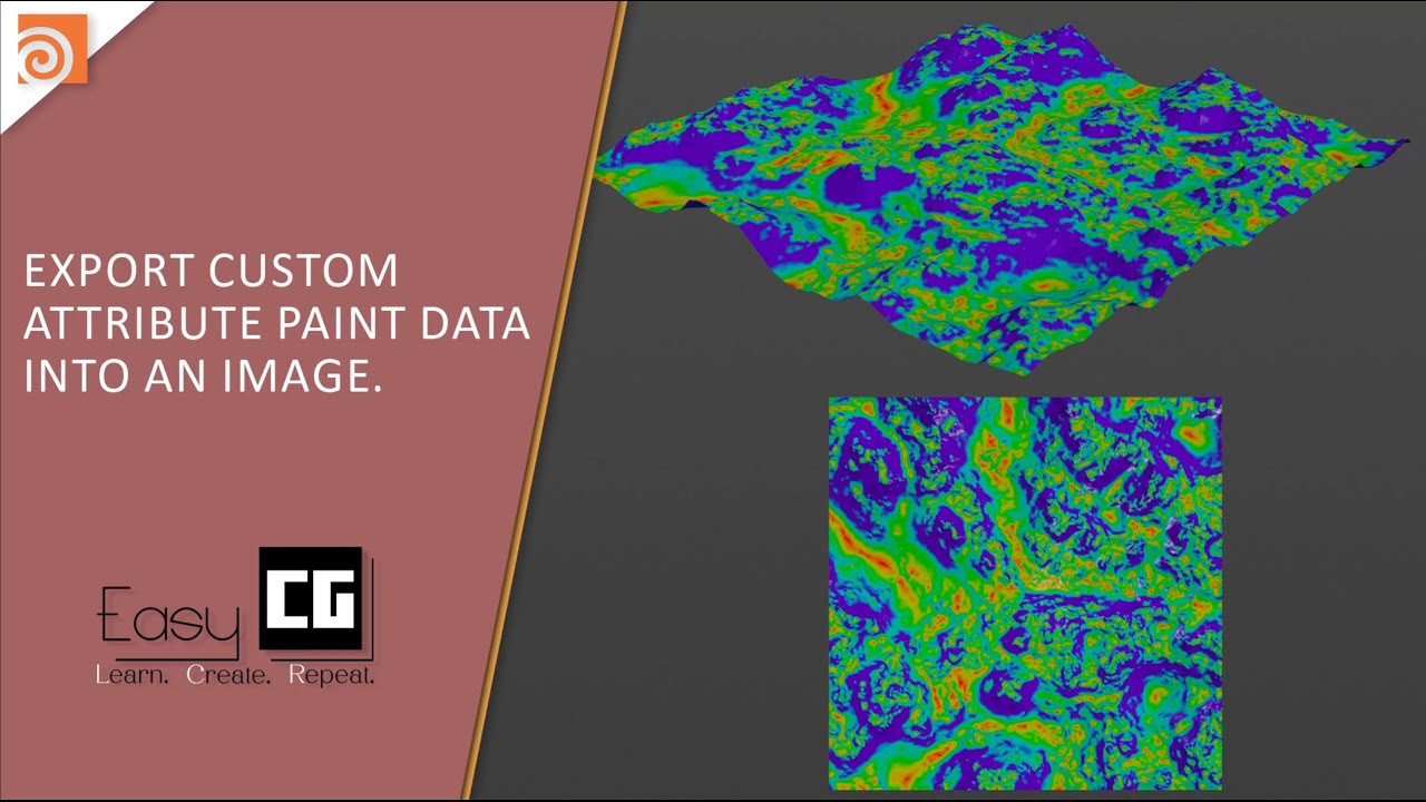 How to export custom mask attribute data as texture in Houdini - YouTube
