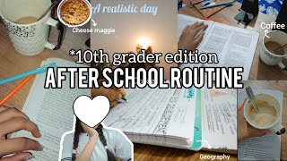 After school routine 📚 | 10th grader edition 🌷(lots of homework) 😶weekend day..🖇️
