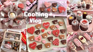 Valentine’s Day Baking Vlog 🍫💝 4 Easy Desserts You Can Carry & Store at Room Temp screenshot 4