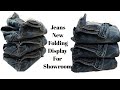 How to fold jeans for showroom how to fold denim  denim folding  jeans folding hacks youtube